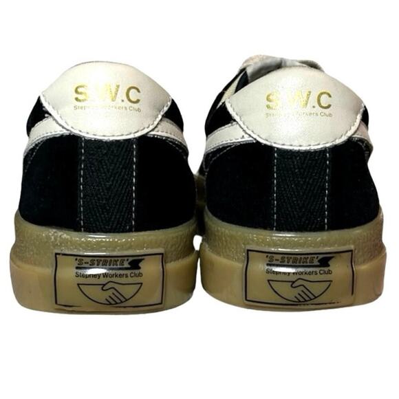SWC Men’s Dellow S-Strike Suede Shoes Black/White/Gum Size 41-M-8, W-10 main image 6
